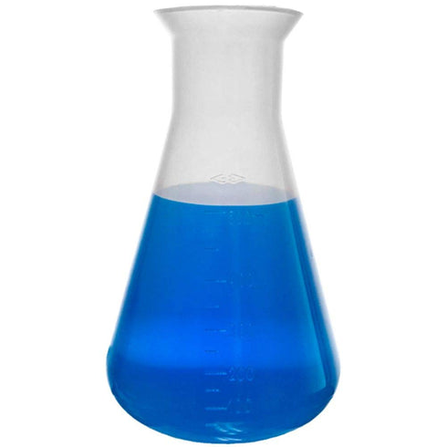 Plastic Erlenmeyer Flask Set - 3 Sizes - 50, 250, and 500ml, Karter Scientific 230C9...