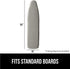 The Original GORILLA GRIP Ironing Board Cover and Pad, Silicone Coating, Thick Scorch Resistant Padding, Heavy Duty Iron Covers Standard Boards, H...