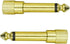 1/4 Mono to 1/8 Mono Adapter, 6.35mm TS Male Plug to 3.5mm Female (Mono to Mono) Audio Adaptor Audio Connector Golden - (4 Pcs)...