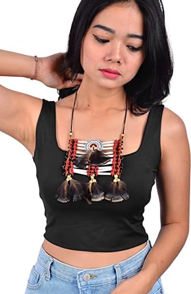 Indian style breastplate, made with bone and feathers, bone choker, Indian inspired choker...