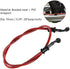 50cm - 200cm Motorcycle Braided Brake Line Oil Gas Pipe, Braided Steel Brake Clutch Oil Hoses Line Pipe(1200mm Red)...