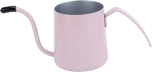 240ml Coffee Pouring Cup Long Narrow Spout Coffee Pouring Kettle Easy To Control The Water Flowing Pink Stainless Steel...