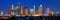 PHOTOSBYJON Houston Skyline Photo Print UNFRAMED Night Color City Downtown 11.75 inches x 36 inches Texas Photographic Panorama Poster Picture...