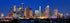 PHOTOSBYJON Houston Skyline Photo Print UNFRAMED Night Color City Downtown 11.75 inches x 36 inches Texas Photographic Panorama Poster Picture...