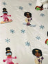 Satin Crib Fitted Sheet for Baby Girls,Boys,Toddler Bed, daybed to retain Hair Moisture Size (Ice Princess, Mini Crib Sheet)...