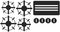 Toy Kitchen Stove Decals Stickers for Kids Pretend Play Glossy Black...