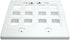 RiteAV - Keystone Wall Plate Double Gang 12-Port White (1 Piece Flush)...