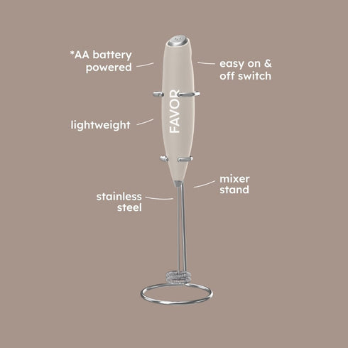 Double Coil Milk Frother Hand Mixer, Stainless Steel Electric Whisk for Coffee, Matcha, Protein & More, Battery Operated, Easy to Clean, Includes ...
