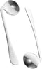 Hemoton 2pcs Adaptive Utensils Curved Spoon Set Left Handed Angled Spoons Cutlery Utensil Stainless Steel Eating Silverware for, Elderly Use...