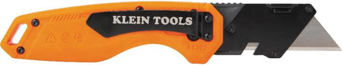 Klein Tools 44312 2-Piece Folding Utility Knife and Slide-Out Knife Set, FLICKBLADE, Retractable with On-Tool Blade Storage, Includes 5 Blades...