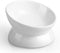 Elevated Cat Food Bowl, 5 Oz Ceramic Raised and Tilted Water Bowl, Anti Vomiting and Protect Pets' Spines Dishes for Small Dog, Fat Faced Cat, Kit...