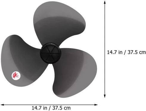 LIFKOME 16 Plastic Fan Blade Leaves Universal Household Standing Fan Table Fanner Replacement Part Plastic Fan Blade Replacement Leaves with Nut C...
