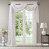 Madison Park Irina Embroidered Kitchen, Transitional Fabric Sheers Single Curtain Scarf for Living Room Light Privacy Curtain Diffusing Sunlight, ...