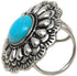 Western Concho Scarf Slide Western Ring 24MM Boho (Turquoise)...