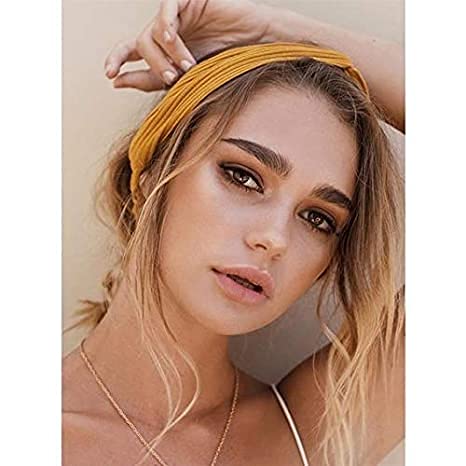DRESHOW 10 Pack Boho Headbands for Women Vintage Cross Elastic Head Wrap Hair Accessories...