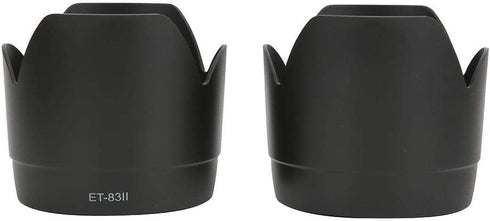 Lens Hood, 2Pcs ET-83II Plastic Camera Lens Hood Mount Replacement Suit for Canon EF 70-200mm f/2.8L USM Lens...