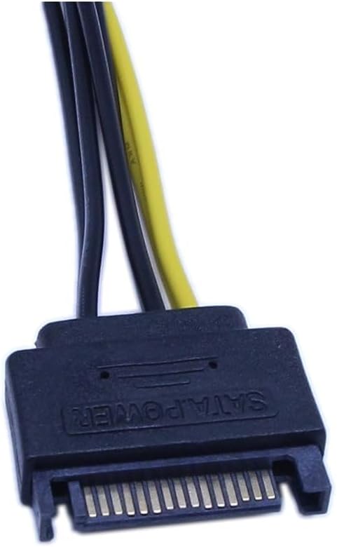 zdyCGTime 15-Pin SATA Male to 8 Pin (6+2 Pin) PCI-Express Female Video Card Power Adapter Cable(20CM/8inch)...
