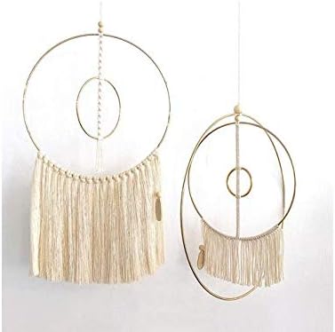 Macrame Hoop Gold Metal Rings for Dream Catcher Crafts (4" 6" 8" 9Pack)...