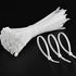 14 Inch Length 75 lbs TENSILE Strength Premium Grade, UV Weather Resistant, Premium Grade - HEAVY DUTY (100 Natural Clear Cable Zip Ties)...