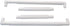 17 X 11" Plastic Cross Stitch Frame Square Embroidery Hoop White DIY Sewing Tools Sewing Hoop Handhold Craft Clip Embroidery Snap Frame Hoop for C...