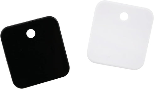 10pcs Binder Clips 30x30mm Black/White Square Mini Clips for Home Food Packaging, Fixing Loose Leaf Paper...