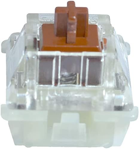 Granvela Cherry MX RGB Brown Key Switches Plate Mounted Tactile 55g Force Switch for Mechanical Keyboard, 10 Pack in PE Protective Box with Switch...