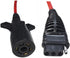 MaxxHaul 70086 7-Way Round to 4-Way Flat Trailer Plug Adaptor with 18 Inch Flexible Cable Which Extends To 36 Inches , Red...