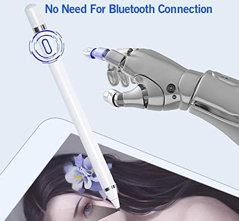 Stylus Pens for Touch Screens, Fine Point Stylist Pen Pencil Compatible with iPhone iPad Other Tablets (White)...