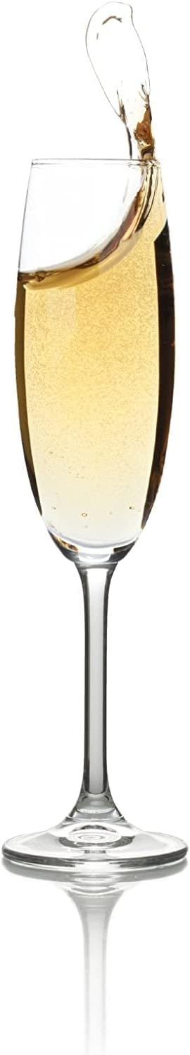 Mikasa Julie Champagne Flute, 8-Ounce, Set of 4...