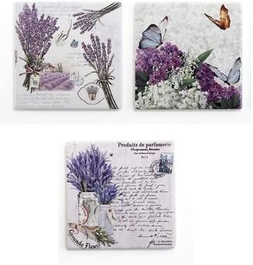 4.3" Ceramic Square Coaster, 3 Asst...