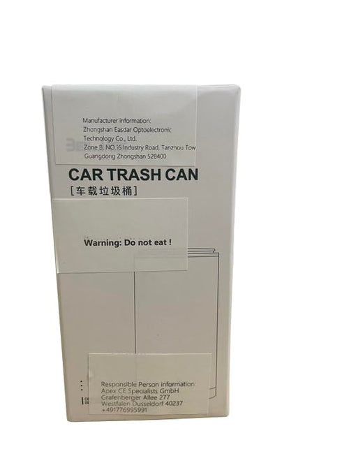 KOOMTOOM Alloy Mini Car Cup Holder Garbage Can, 300ml Dismountable Trash Bin Trash Garbage Can with Lid Leak Proof for Car Universal (Dark Gray)...