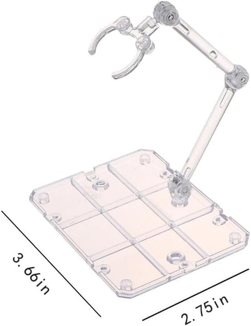 Action Figure Stand, Doll Model Display Holder Base Doll Support Stand Compatible with HG RG SD SHF Gundam 1/144 Toy Collectible Display and Stora...