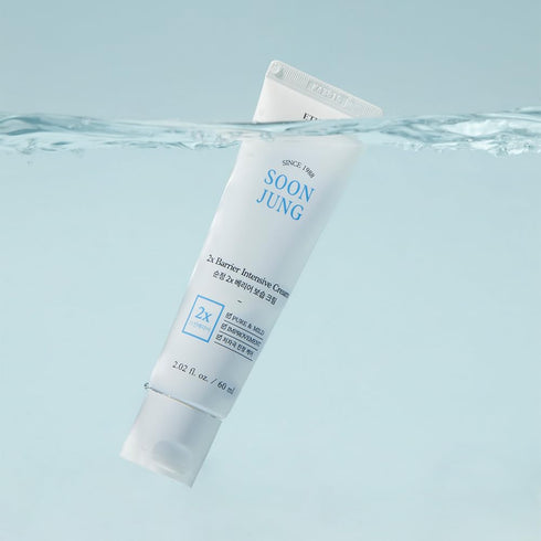 ETUDE Soonjung 2x Barrier Intense Cream Set | 2x Barrier Cream 2.02fl.oz + Ph 5.5 Relief Toner 0.85 Fl.oz. + Foam Cleanser 0.68 Fl.oz. | Oil And W...