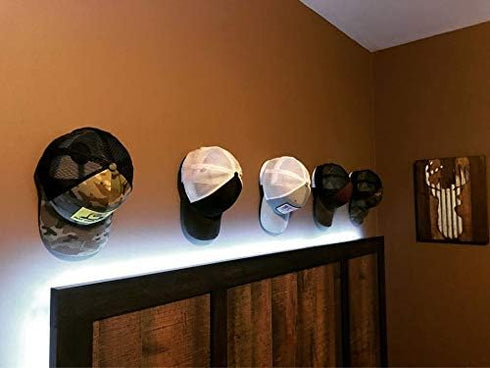 White 10 Pack - Unique Hidden Design for Baseball, Cowboy, Fedoras Hats...