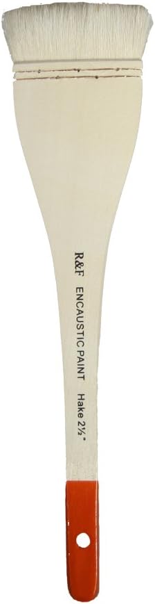 R&F Handmade Paints Hake Encaustic Brush, 2.5-Inch (BHK25)...