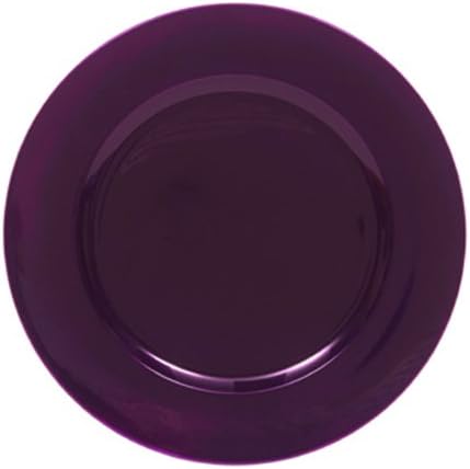 ChargeIt by Jay Metallic Round Charger Plate, Purple...