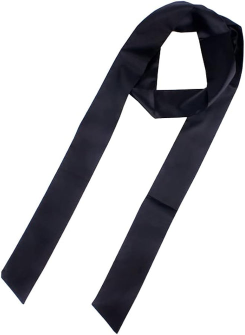 Satin Ribbon Belt Long Sash Belt Wedding Dress Belt Bridal Waist Belt Robe Belt Replacement Special Occasion Accessories for Women Girls Black...