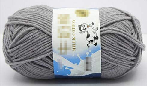 4 Rolls Comfy Blend Milk Yarn Plain Knitting Wool Soft Caddice Woolen Yarn Hand Spinning Fibre Wool Yarn Crochet Yarn Bulk Starter Kit for Colorfu...