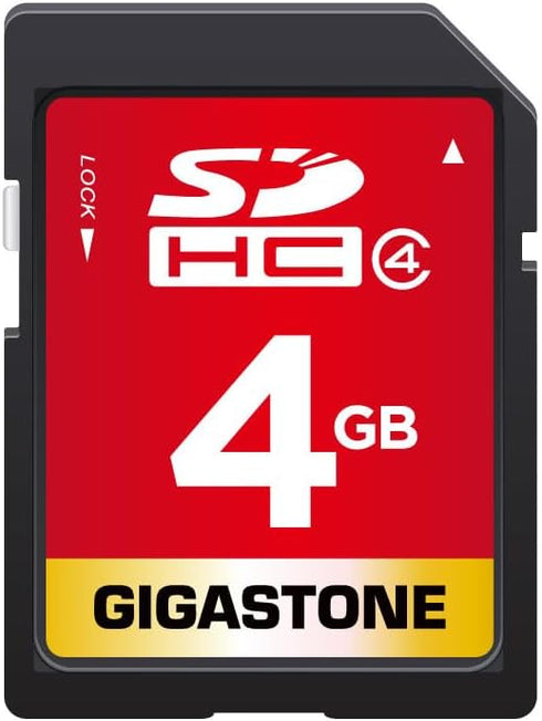 Gigastone 4GB SD Card SDHC Class 4 Memory Card for Photo Video Music Voice File DSLR Camera DSC Camcorder Recorder Playback PC Mac POS, with 1 Min...