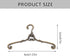 Gadpiparty Small Doll Cloth Hangers 24pcs Mini Clothes Hanger Little Hangers Metal Doll Dress Outfit Holders Wire Rack for Doll Clothes Gown Dress...