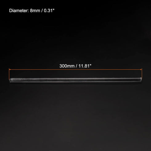 MECCANIXITY 3.3 Borosilicate Glass Stick 11.81" Length 8mm Dia Stir Rod Mixing Tools with Both Ends Round for Lab Kitchen Science 6Pcs...