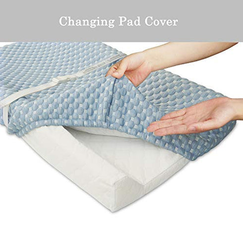 Super Soft and Comfy Changing Pad Cover for Baby by BlueSnail (Blue)...