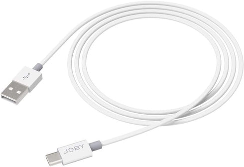 JOBY USB-A to USB-C Charging and Sync Cable, 1.2m Length, White, USB Cable, USB C Cable, Type-C Cable, USB C Port Compatible...