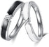 2 Pcs Sun Moon Matching Rings Set Couple Friendship Lover Open Adjustable Rings Minimalist Heart Engagement Wedding Bands Simple Multi-Style Jewel...