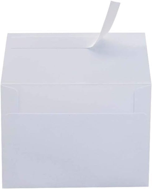 100 Pack A1 White Paper Envelopes Self Sealing Adhesive Perfect for Weddings, RSVP, Invitations, Baby Shower,Greeting Cards,Announcements, Thank Y...