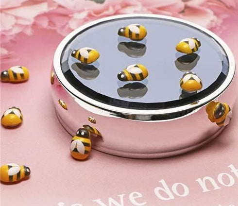 VISCAL 100Pcs Wooden Bee Decor,Self-Adhesive Painted Flatback Mini Wooden Bumble BeesCraft Scrapbooking DIY Decor Supplies, Birthday, Party?Scrapb...