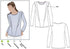 Style Arc Sewing Pattern - Keely Knit Top (Sizes 18-30)...