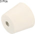 MECCANIXITY Rubber Tapered Plug 28mm to 37mm with Hole Test Tubes Bungs Stopper White for Lab Home 3 Pieces...