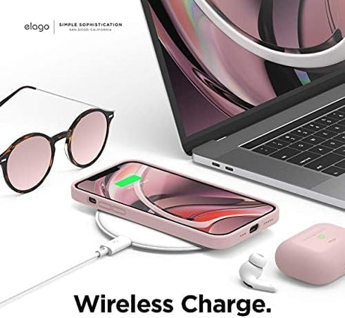 elago Compatible with iPhone 12 Case and Compatible with iPhone 12 Pro Case, Liquid Silicone Case, Full Body Protective Cover, Shockproof, Anti-Sc...