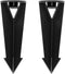 Landscape Lighting Ground Spikes Stakes Replacement, 1/2" NPT for Landscape Path Lighting Landscape Spotlights Black Color 2-Pack (Large Head)...